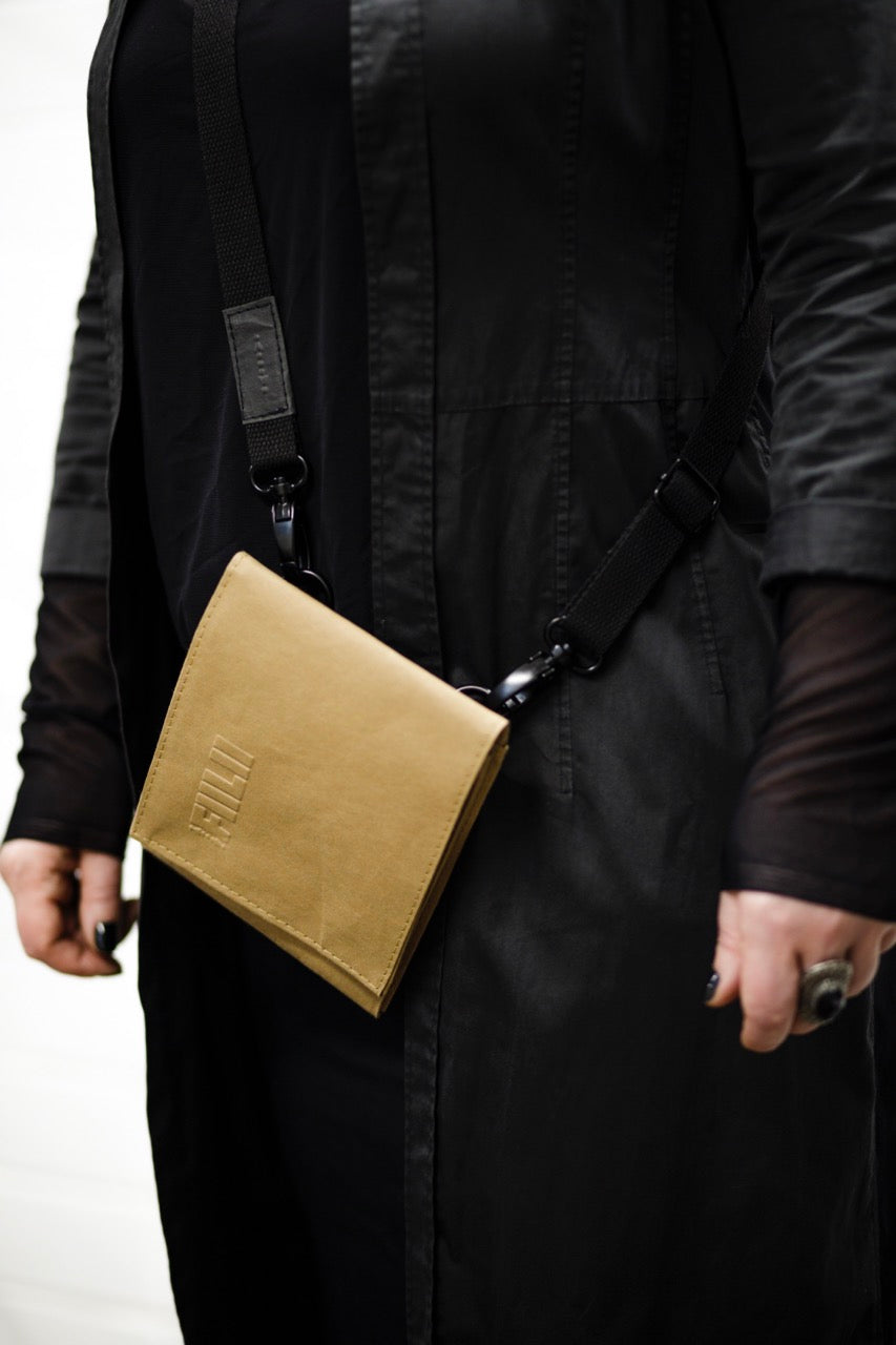 Fiilii accesories dabiskā papīra auduma jostas-crosbody soma